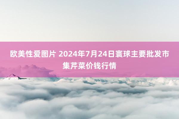 欧美性爱图片 2024年7月24日寰球主要批发市集芹菜价钱行情