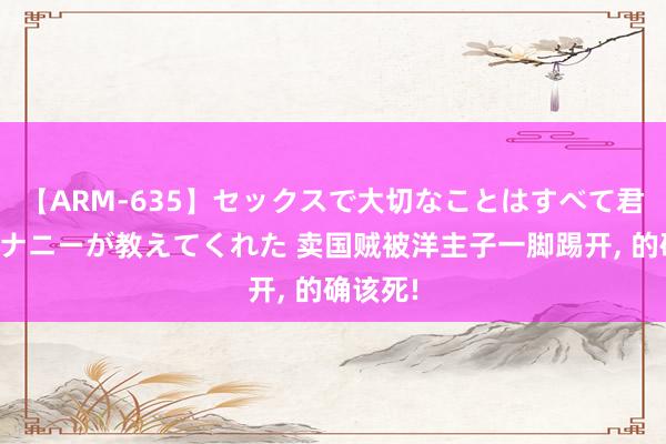 【ARM-635】セックスで大切なことはすべて君とのオナニーが教えてくれた 卖国贼被洋主子一脚踢开, 的确该死!