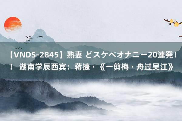 【VNDS-2845】熟妻 どスケベオナニー20連発！！ 湖南学辰西宾：蒋捷 · 《一剪梅 · 舟过吴江》