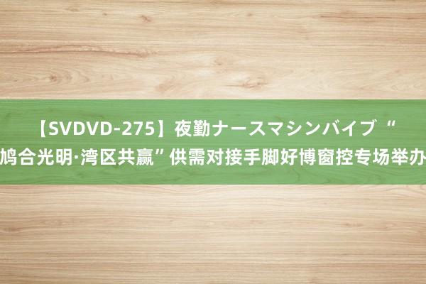 【SVDVD-275】夜勤ナースマシンバイブ “鸠合光明·湾区共赢”供需对接手脚好博窗控专场举办