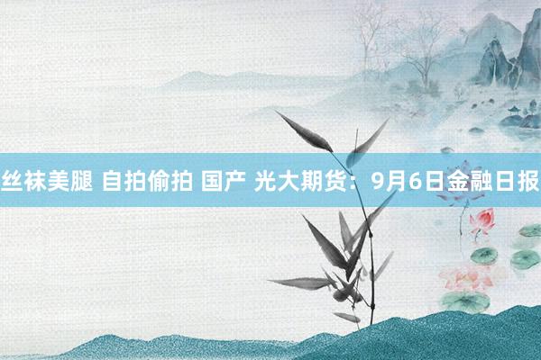 丝袜美腿 自拍偷拍 国产 光大期货：9月6日金融日报