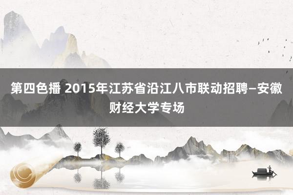 第四色播 2015年江苏省沿江八市联动招聘—安徽财经大学专场